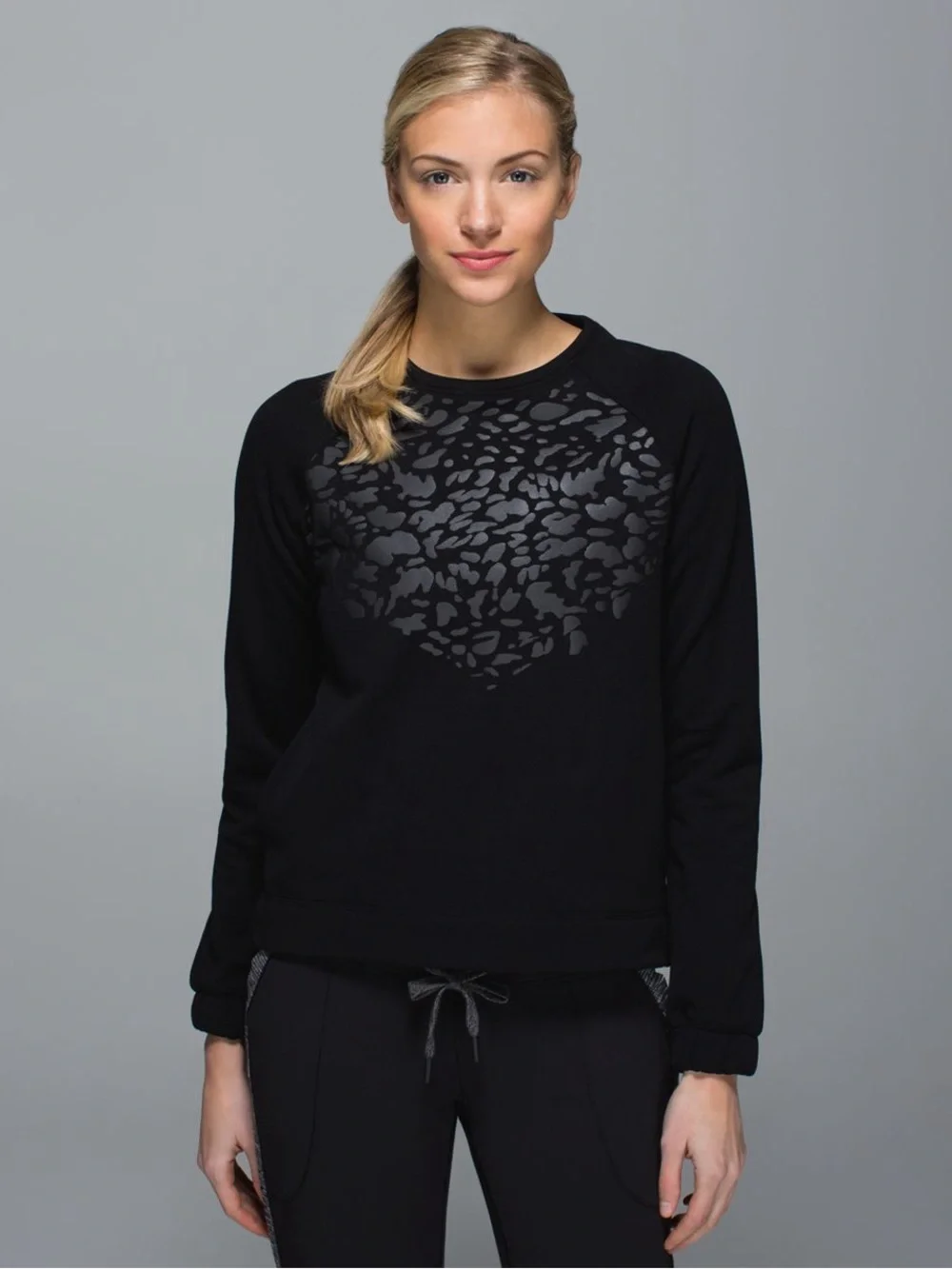 Lululemon Snapshot Crewneck Fleece Sweatshirt - Black 8